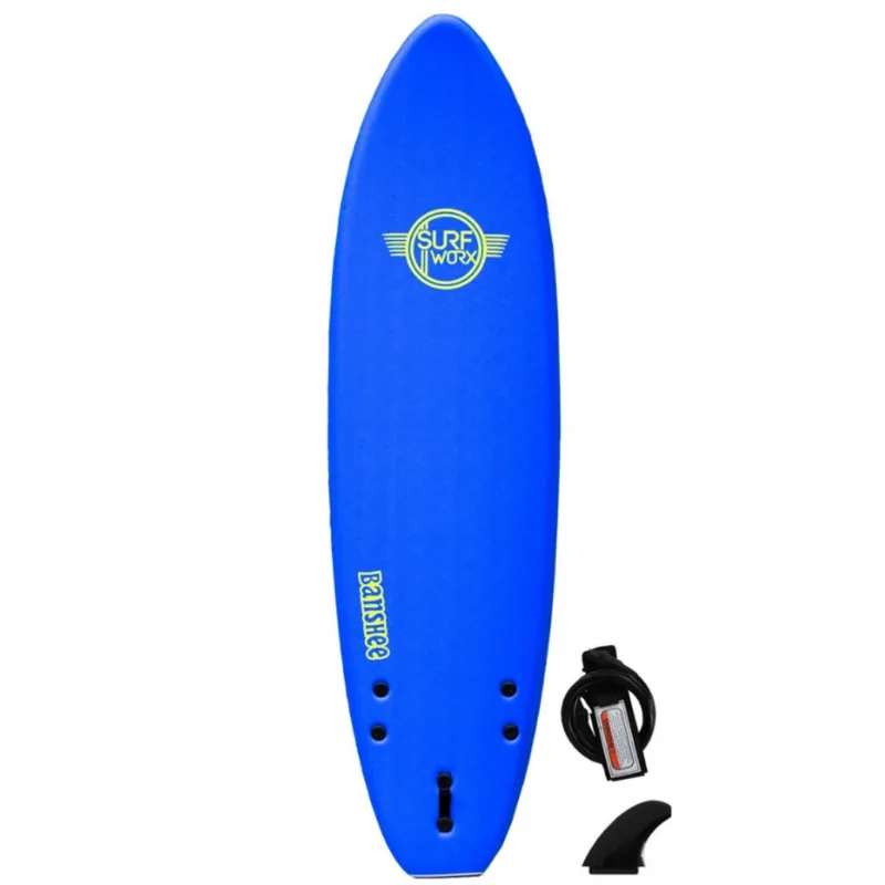 Surfworx Banshee Mini Mal 6 Ft 6 Surf Body Board - Navy